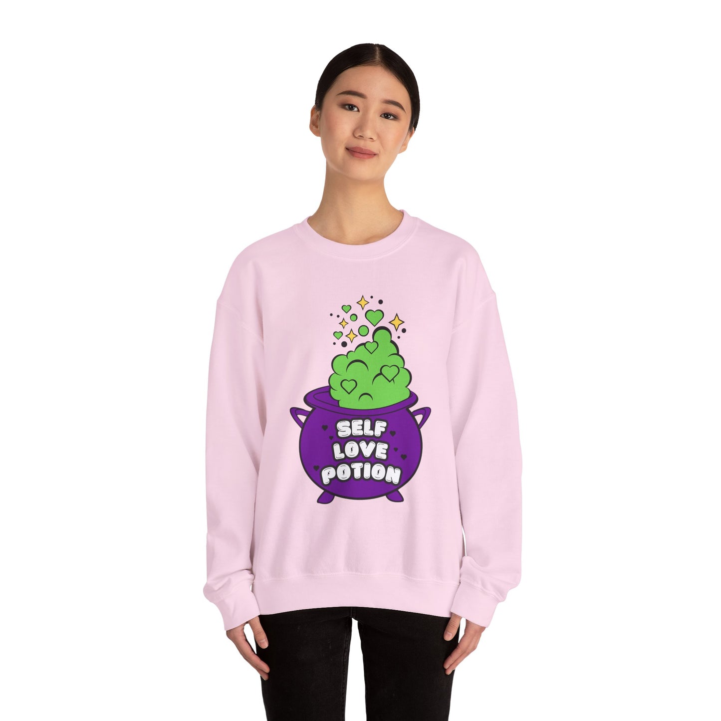 Self Love Potion Crewneck Sweatshirt (LIGHT PINK)