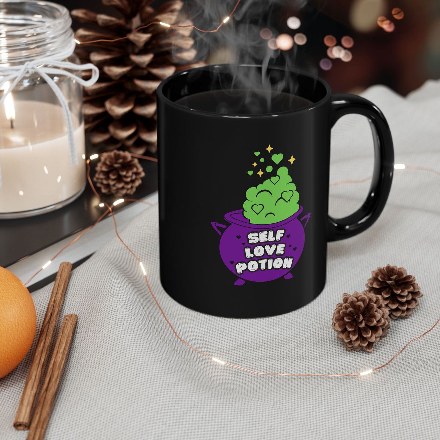 Self Love Potion 11oz Coffee Mug (BLACK)