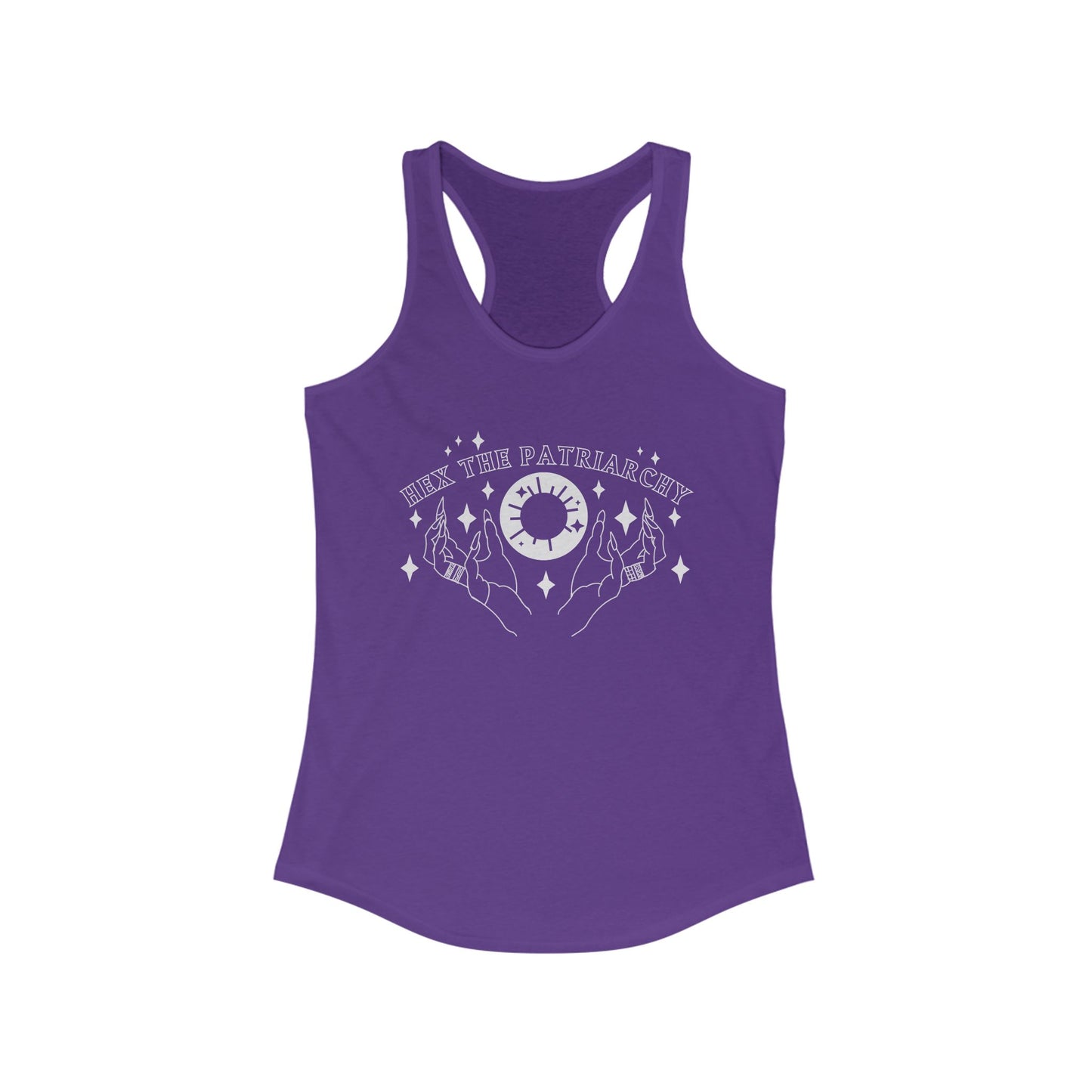 Hex the Patriarchy Women's Racerback Witchy Tank Top
