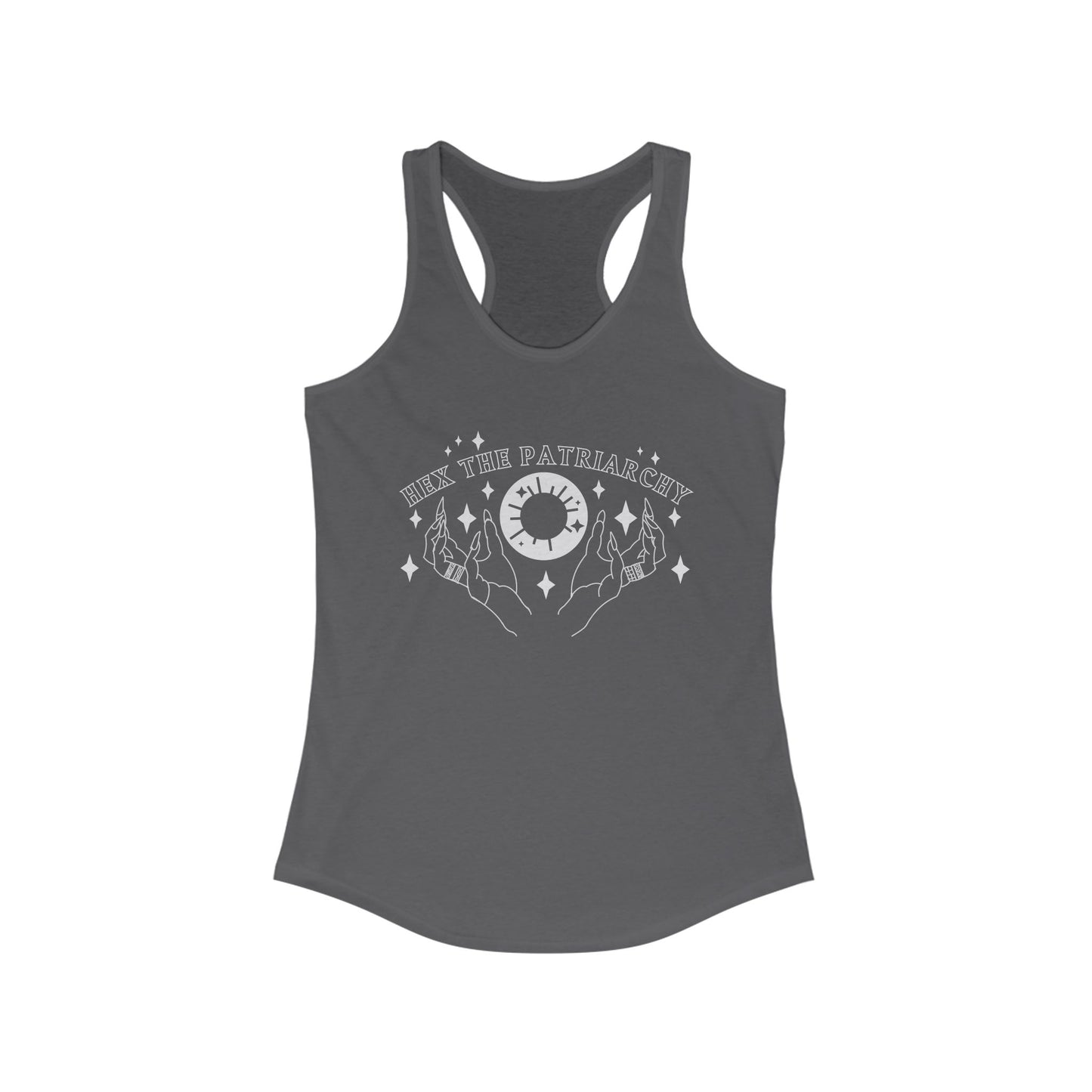 Hex the Patriarchy Women's Racerback Witchy Tank Top