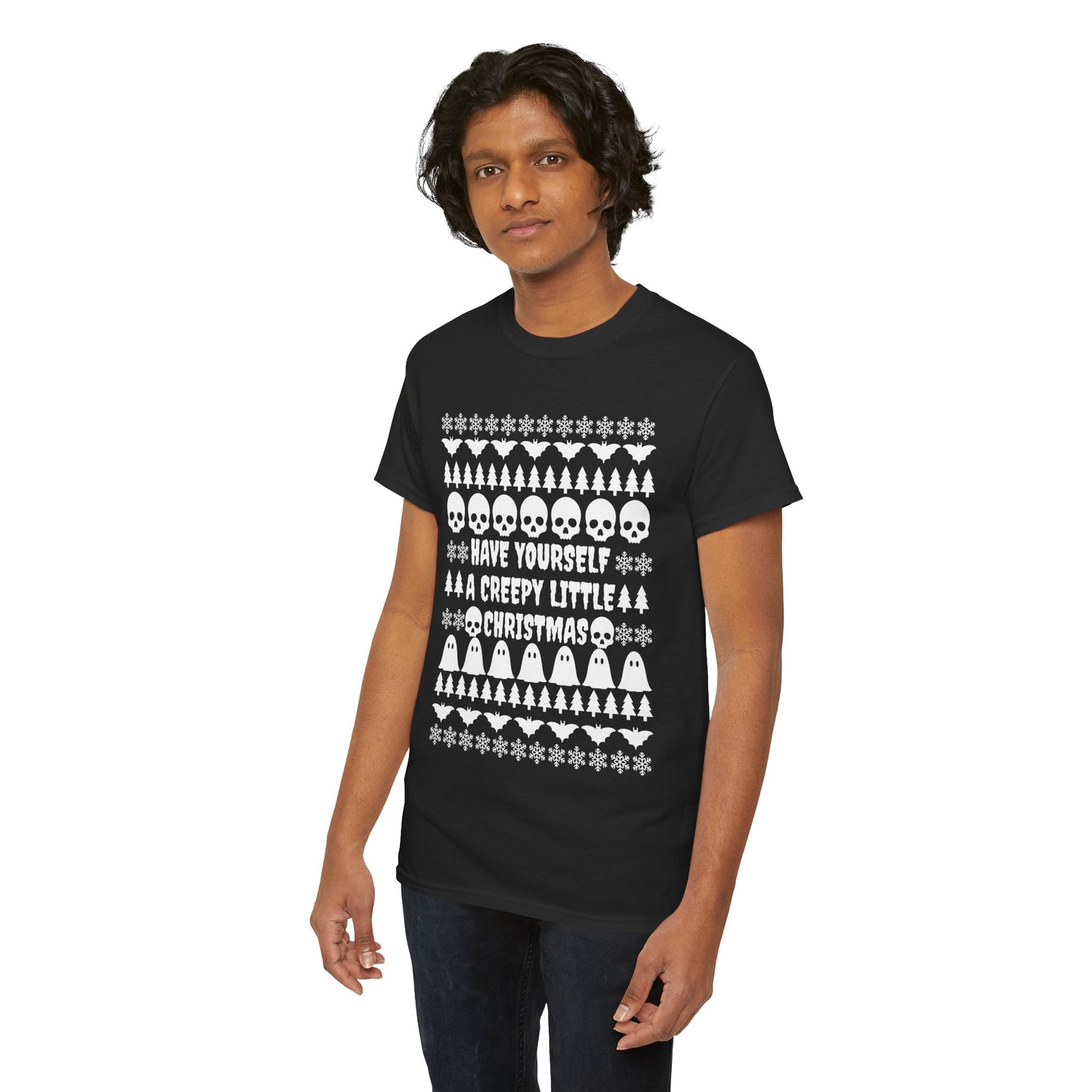 Have Yourself a Creepy Little Christmas Unisex T-Shirt (BLACK)