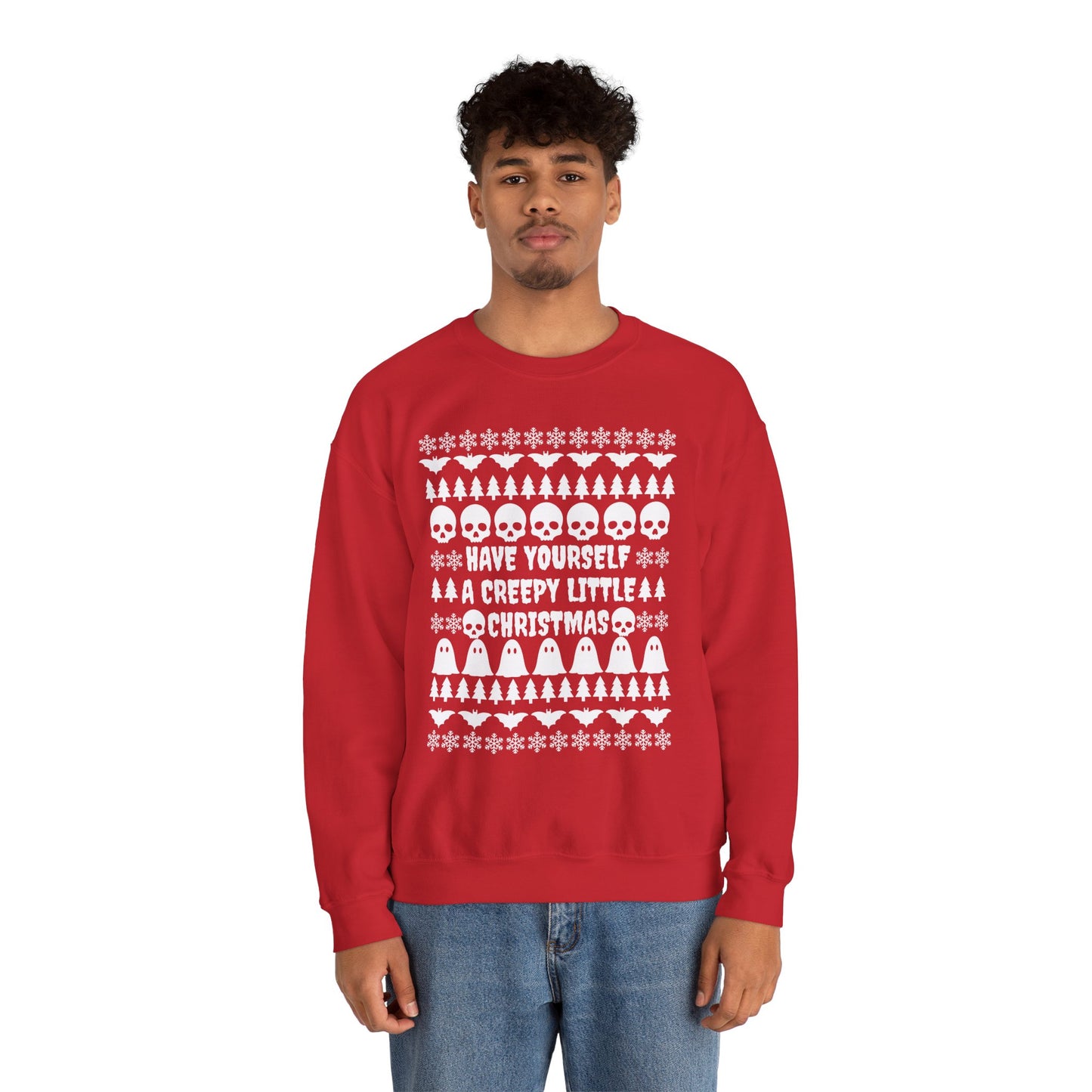 Have Yourself a Creepy Little Christmas Crewneck Sweatshirt (RED)