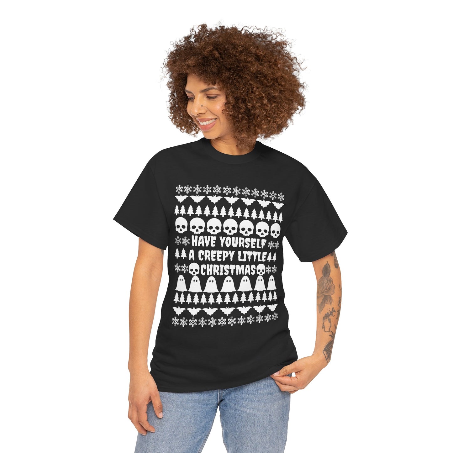 Have Yourself a Creepy Little Christmas Unisex T-Shirt (BLACK)