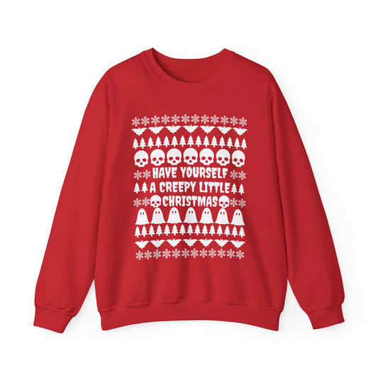 Have Yourself a Creepy Little Christmas Crewneck Sweatshirt (RED)