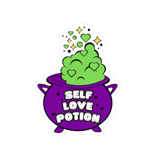 Self Love Potion Sticker | Positive Witchy Vibes Decal for Self-Care Enthusiasts