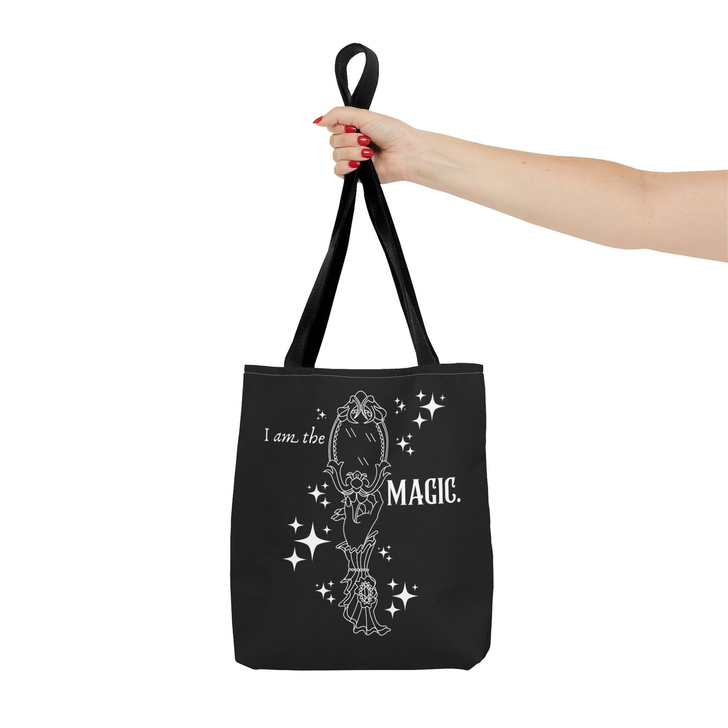 I Am the Magic Witchy Mirror Tote Bag (BLACK)