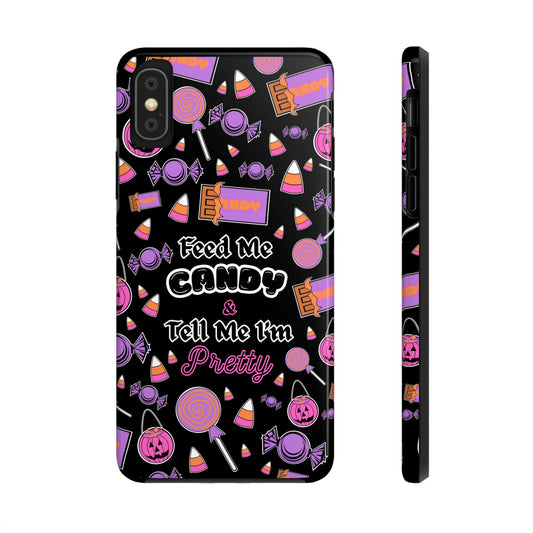Feed Me Candy Halloween Phone Case for iPhone & Samsung (BLACK)