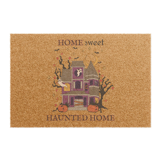 Home Sweet Haunted Home Halloween 24"x16" Welcome Doormat