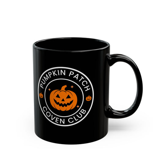 Pumpkin Patch Coven Club Halloween 11oz Coffee Mug (BLACK)