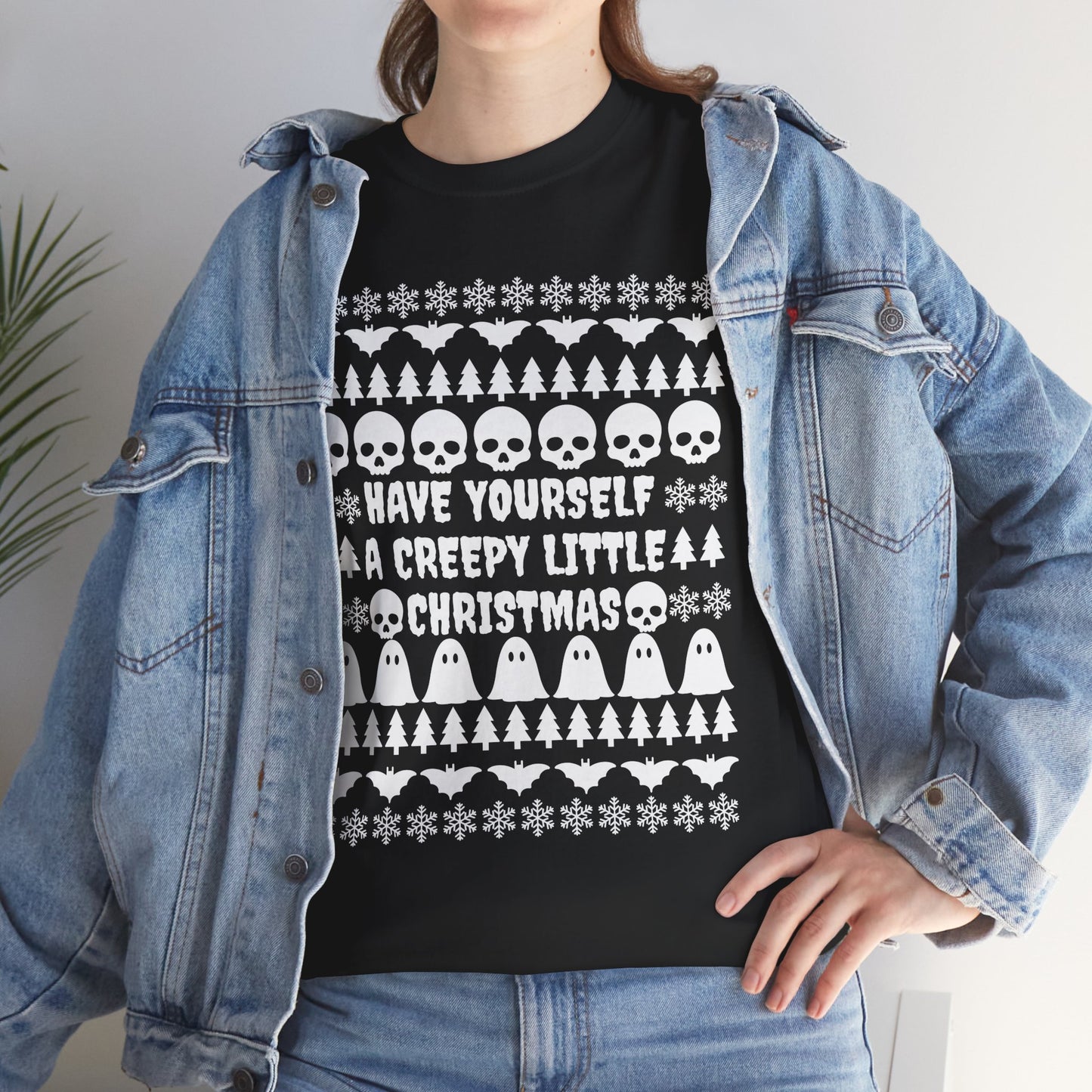 Have Yourself a Creepy Little Christmas Unisex T-Shirt (BLACK)