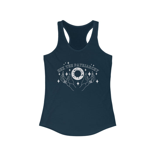 Hex the Patriarchy Women's Racerback Tank Top, Witchy Tank Top