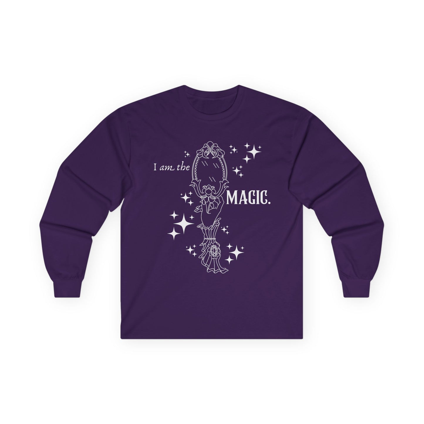 I Am The Magic Witchy Mirror Long Sleeve T-Shirt (PURPLE)